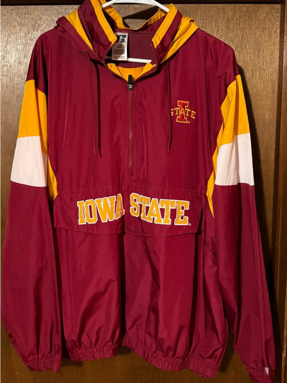 Russell Athletic Maroon and Gold Hooded Pullover